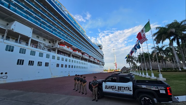 SSP brinda seguridad y acompañamiento a pasajeros del crucero Emerald Princess