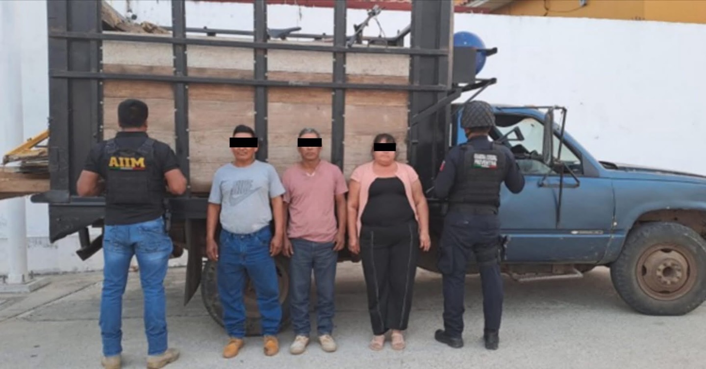 En Villaflores, SSP y FGE detienen a tres personas por el delito de robo