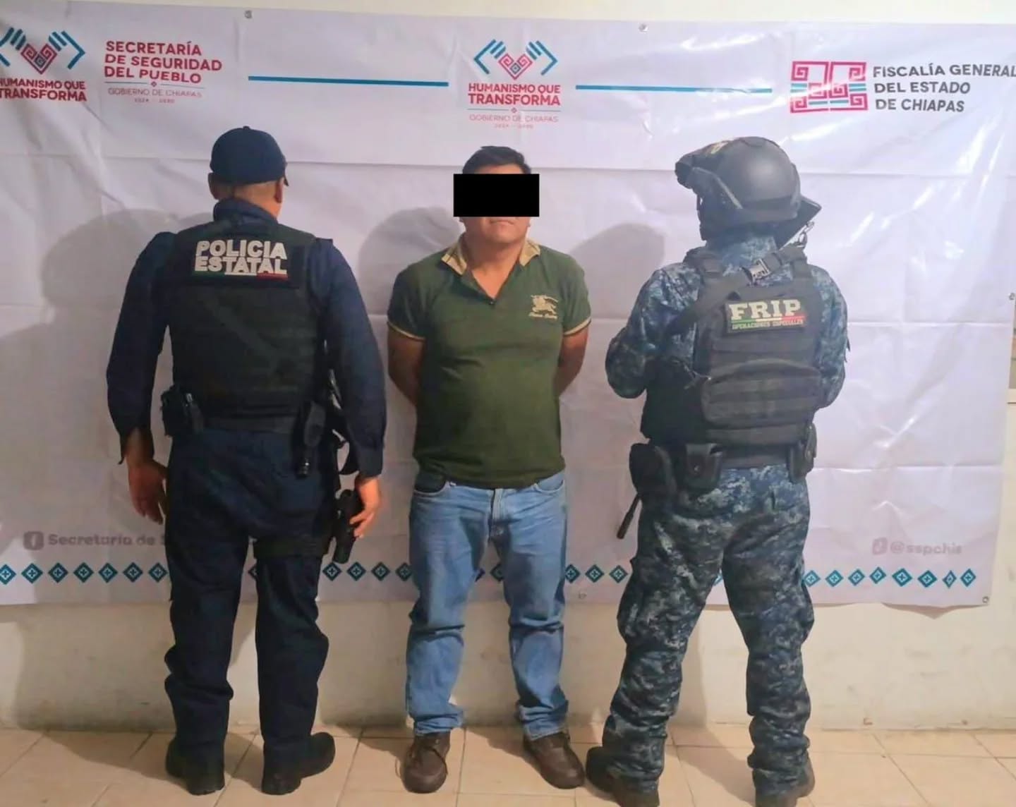 En operativo de seguridad detienen a masculino por el probable delito de ataques a las vías de comunicación.
