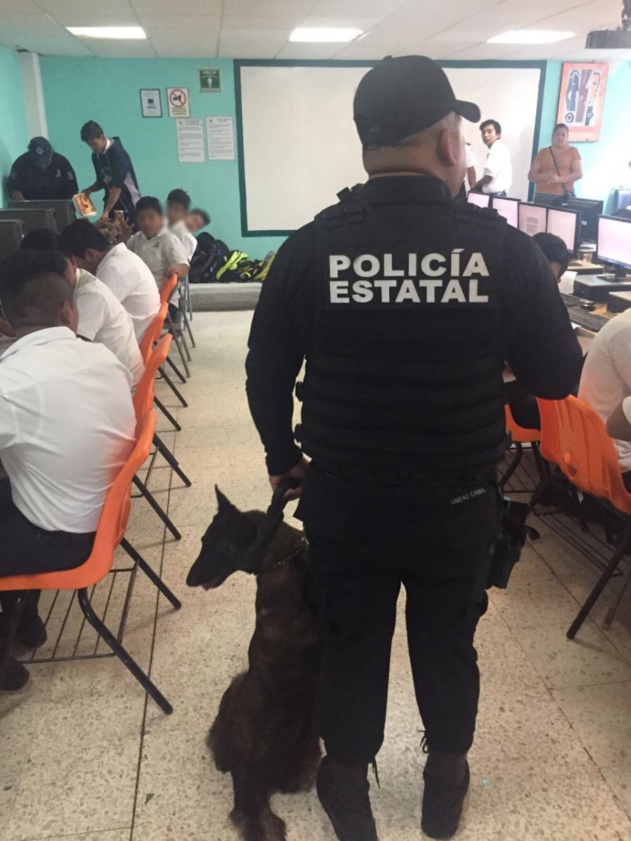 Realiza SSP Operativo Mochila  en Conalep de Chiapa de Corzo