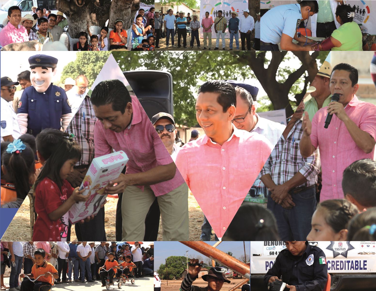 Llega Brigada de Prevención de SSP, al ejido Manuel Velasco Suárez