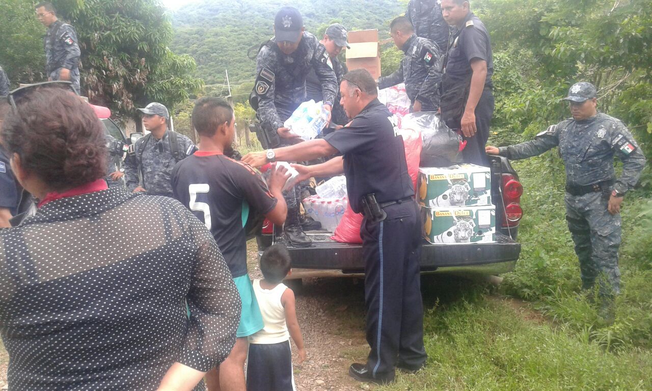 SSP coadyuva en la entrega de ayuda a damnificados en Chiapas
