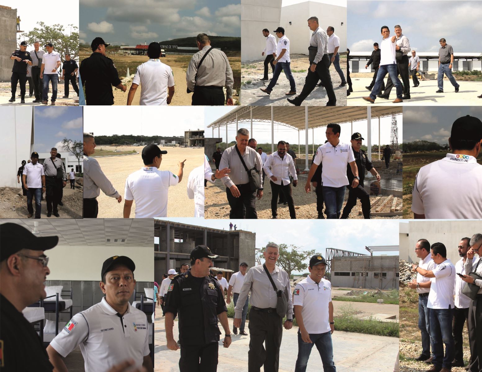 Constata Llaven Abarca avances en obras de infraestructura policial