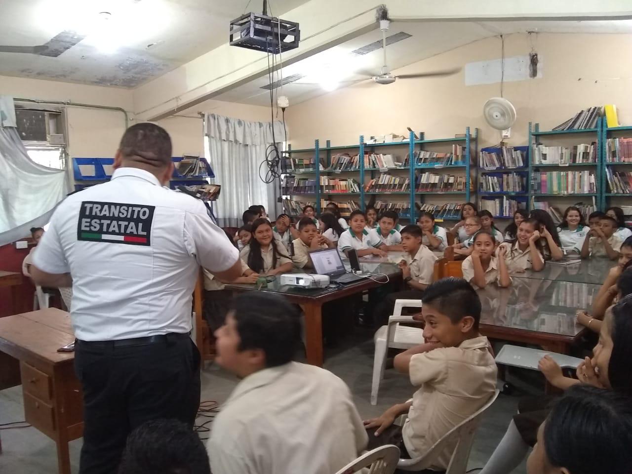 SSP imparte curso vial en escuelas para prevenir accidentes