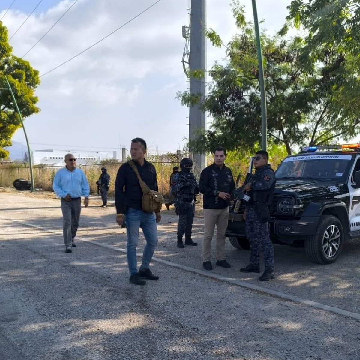 Secretario de Seguridad del Pueblo realiza recorridos de seguridad en Berriozábal.