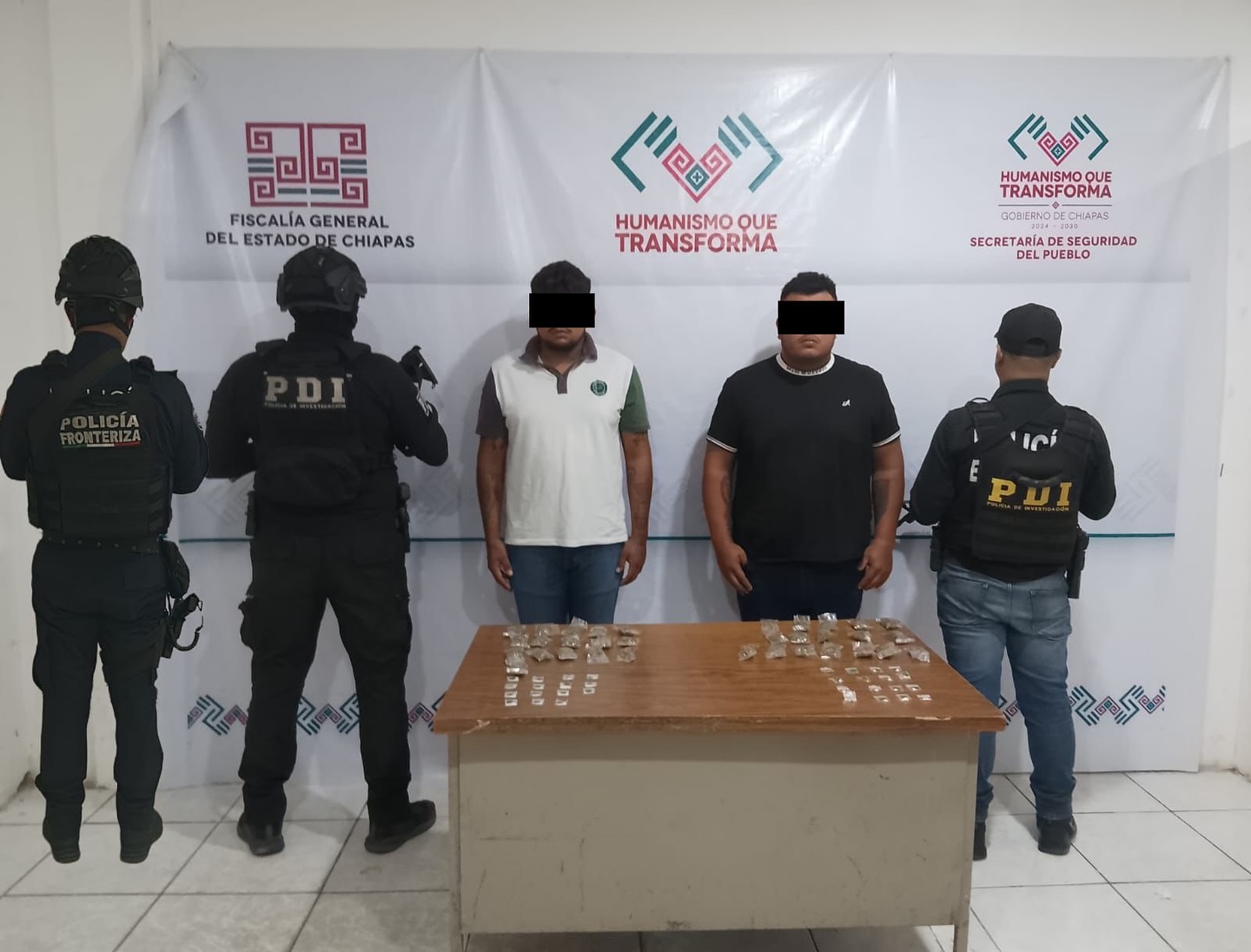 En operativo interinstitucional cumple diligencia de cateo en Tapachula, Chiapas.