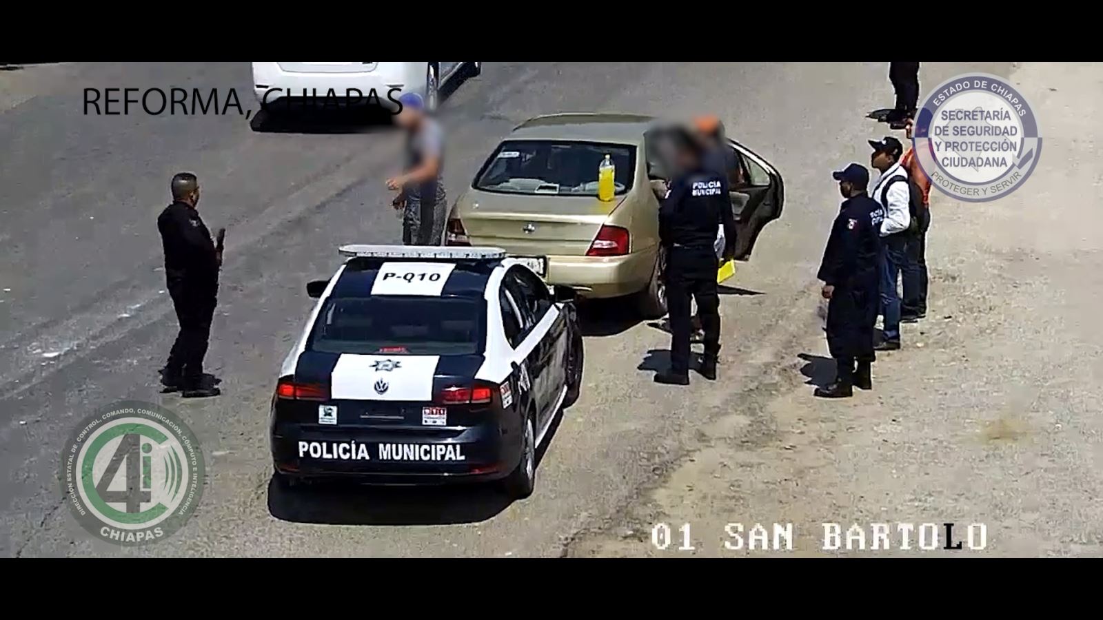 SSP frustra ilícito en Reforma, mediante cámaras de video-vigilancia