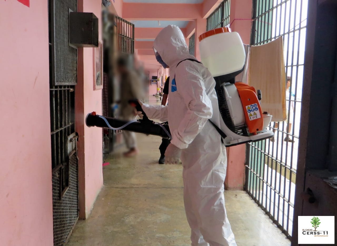 Sanitiza SSP los Cerss de Ocosingo y Pichucalco