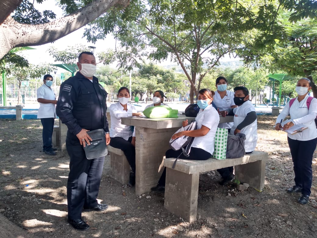 Resguarda SSP al personal de enfermería durante campaña de vacunación