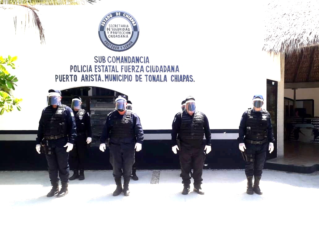 Con equipos de protección, SSP brinda cuidado a integridad física de policías estatales